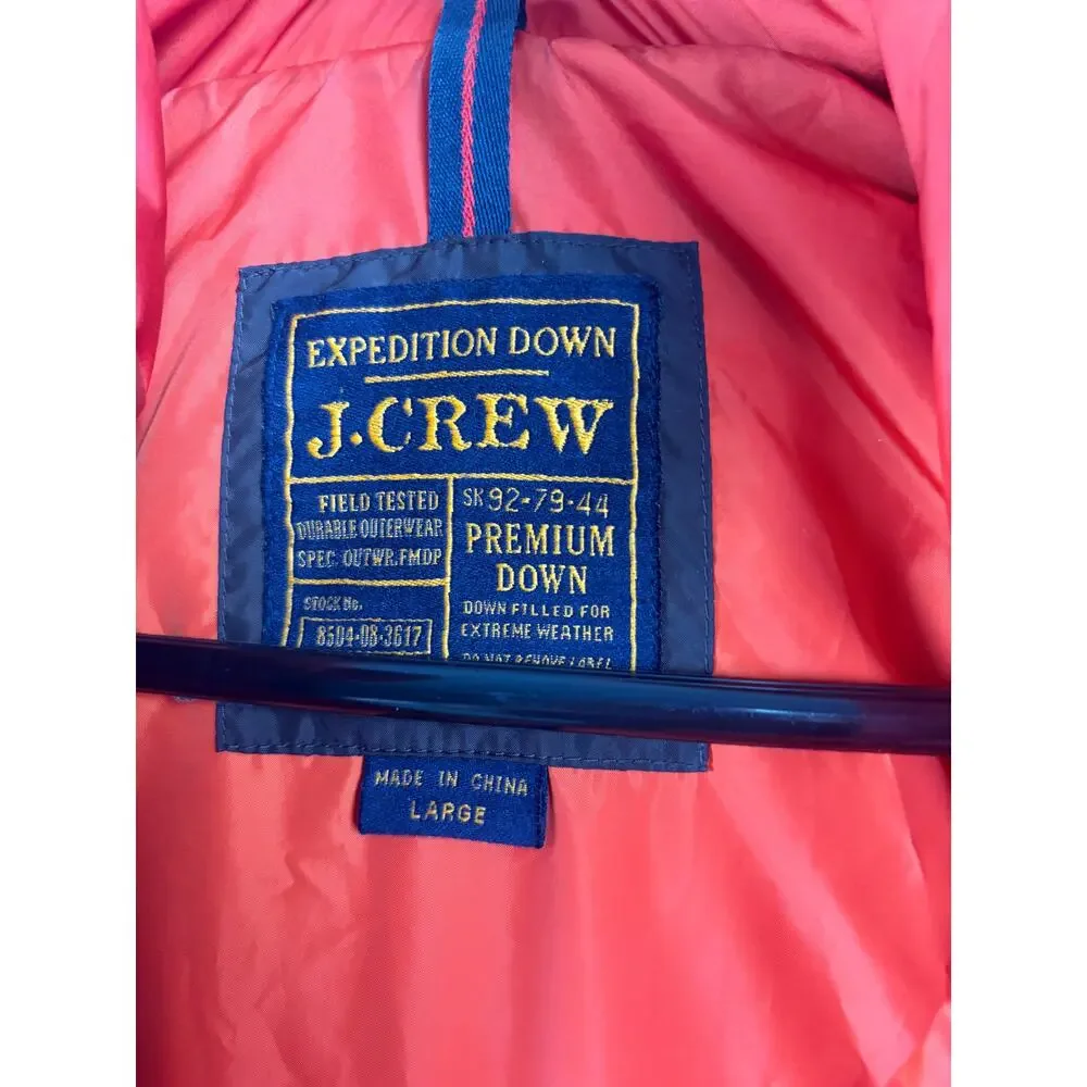 J. Crew Men’s Expedition Premium Down Puffer Vest - Brown - Size Large